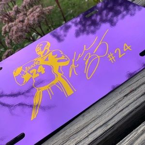 Limited Edition Kobe Bryant License Plate Lakers